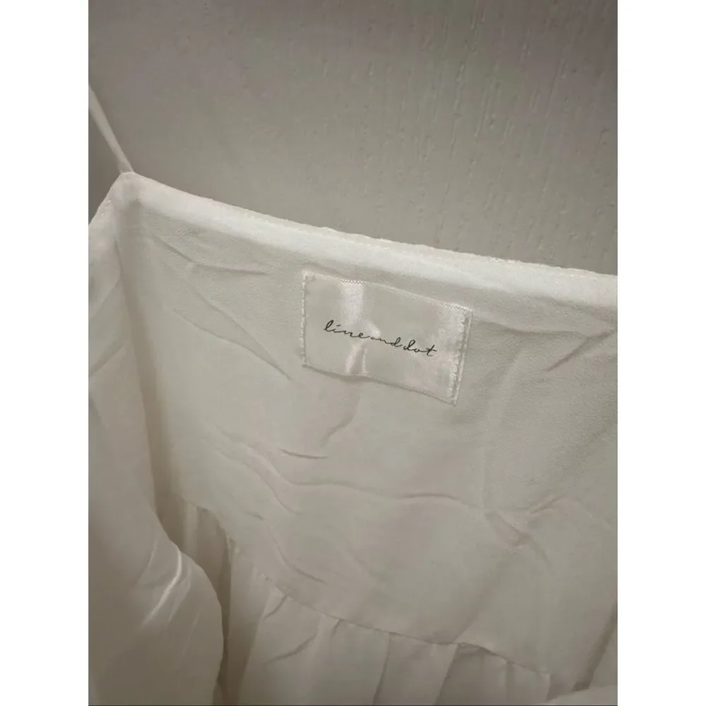 Line & Dot Pixie Maxi Dress in white Summer Cocktail Party Dress size S NWOT - Picture 7 of 9